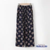 Summer cotton silk pants for middle-aged and elderly women, summer thin nine-inch pants for women, artificial cotton straight-leg pants for elderly grandmothers Application Scenario